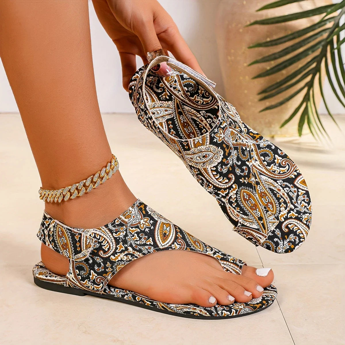 Sandalias Vintage Nomad de Punta Abierta