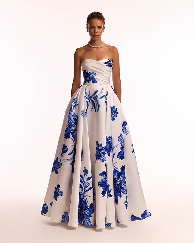 Vestido Glamur Primavera Celestial
