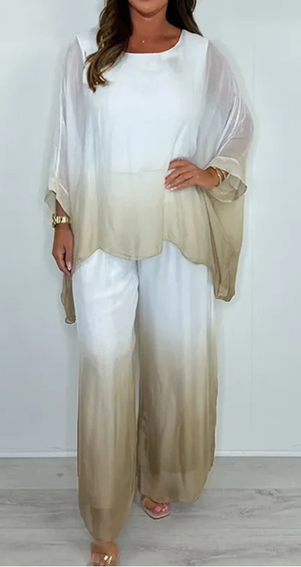 Conjunto Casual con Efecto Degradado